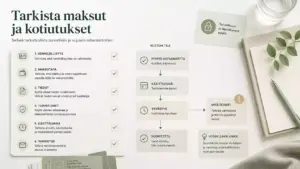 Maksut ja kotiutus